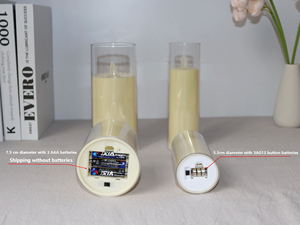 Bougies électroniques sans flamme à piles en verre acrylique <span class=keywords><strong>LED</strong></span> pour anniversaires, fêtes et Nouvel An - Product Image 5