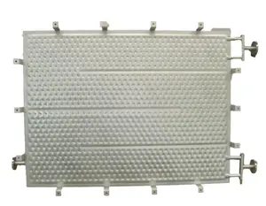 Laser Welding Embossed Pillow Plate heat exchanger Condenser for chilling system waste heat recovery liquid cold plate