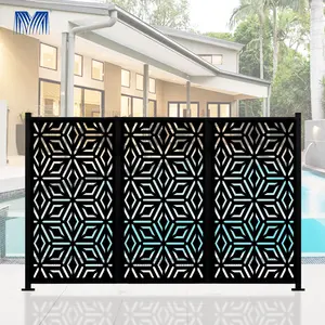 Panneaux de fer pour l'intimité du jardin, double clôture décorative de luxe pour la maison, clôture de balcon, portes et clôtures pour les cours avant