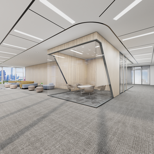 ฉากกั้นห้องกันเสียงใสไร้กรอบแผงกั้นห้องกันไฟสองชั้นทำจากกระจกใส - Product Image 1