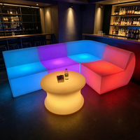 Table de bar lumineuse pour l'extérieur, pour discothèque, bar lumineux, pour jardin, bar, canapé, chaise, boîte de nuit, canapé lumineux