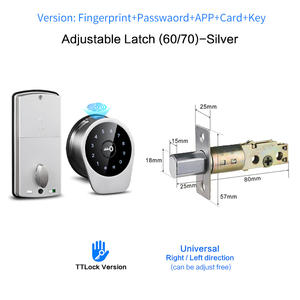 उन्नयन स्मार्टफ़ोन वाईफ़ाई डिजिटल वाणिज्यिक बॉयोमीट्रिक फिंगरप्रिंट कीपैड स्मार्ट दरवाजा ताला TTlock द्वारा एप्लिकेशन - Product Image 5