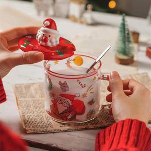New Santa Claus <b>Christmas</b> Cups Heat Resistant <b>Glass</b> Cup <b>Christmas</b> <b>Mug</b> <b>Christmas</b> Gifts - Product Image 3