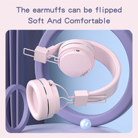 Écouteurs BH21 au design fantaisie, mignons, de style dessin animé, pour jeux, avec réduction de bruit, casque filaire 3,5 mm, écouteurs sans fil Bluetooth pour enfants