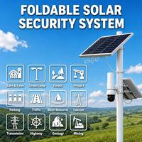 Caméra de sécurité solaire 4G pour extérieur à charge efficace et longue autonomie