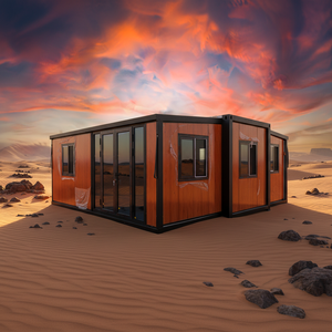 20FT 30FT 40FT Expandable Folding Container <b>House</b> <b>Prefab</b> Housed Portable Steel Prefabricated Modular <b>House</b> 2 3 4 5Bedrooms - Product Image 1