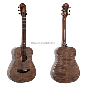 Professional 34-Inch Solid Maple Acoustic Guitar with 6 <b>Strings</b> Gloss Made in China - Product Image 1