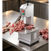 Système de scie à viande de qualité commerciale pour table, avec moteur à vitesse variable et capacité d'ajustement de l'épaisseur de 0 à 12 cm