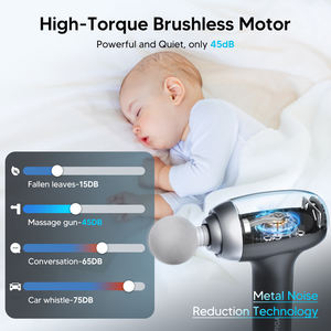 Pistola Fascial de percusión de tejido profundo portátil Atletas Masajeador de alivio corporal Vibrador Pistola de masaje - Product Image 5