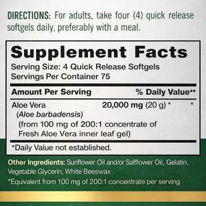 Cápsulas de extracto de aloe vera, suplemento natural de marca privada OEM, para el apoyo a la salud del estómago en adultos, 60 cápsulas - Product Image 2