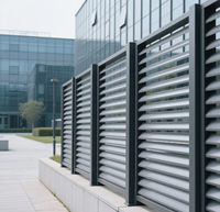 Panneaux de clôture en alliage d'aluminium aux designs modernes, très demandés, étanches, pour jardin, bordures décoratives, treillis, portails, thermolaqués
