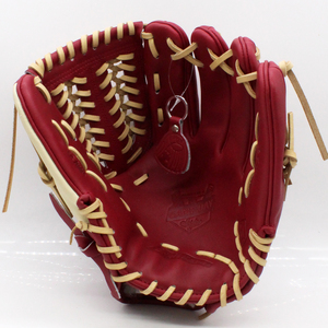 Venta al por Mayor de Accesorios Deportivos, Guante de Béisbol de Cuero Kip Barato con Logotipo Bordado Personalizado, Color Borgoña - Product Image 2