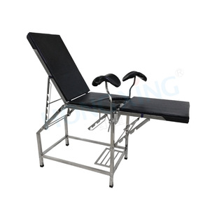 Red Star Medical Gynecological Examination Table Stainless Steel Adjustable <b>Backrest</b> Hospital Diagnostic Bed HX-B04B - Product Image 4