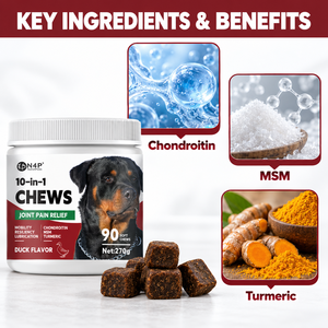 Friandises à mâcher pour chiens, articulations et hanches, saveur canard, avec chondroïtine, MSM et curcuma, pour soutenir la mobilité, marque privée, OEM, ODM, formule personnalisée - Product Image 2