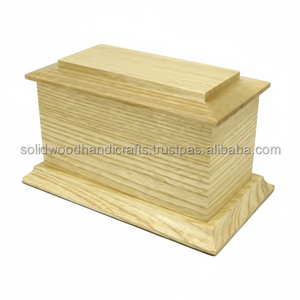 Nouveau design d'urnes de crémation en bois pour adultes urnes en bois urnes funéraires taille personnalisée fournitures funéraires - Product Image 1