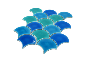 Mosaïque de verre cristal <span class=keywords><strong>bleu</strong></span> scintillant moderne Goodluck à effet nacré pour hôtel, salle à manger, piscine, <span class=keywords><strong>douche</strong></span> - Product Image 4