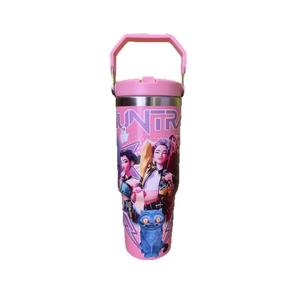 Nouveau gobelet isotherme portable en acier inoxydable 304 de 30 oz, modèle Ice Tyrant, avec paille et fonction aspirateur pour voiture, motif <span class=keywords><strong>Demon</strong></span> <span class=keywords><strong>Slayer</strong></span>, idéal comme cadeau pour étudiant - Product Image 5