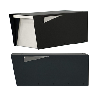 Pole Mount Mailbox Large Mailbox Post Rust Proof Galvanized Steel Box