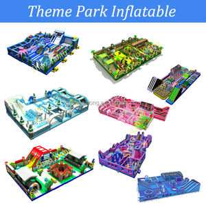 Nouveau parc à thème gonflable géant enfants adultes aventure en plein air parcours d'obstacles jeux d'amusement aire de jeux de <span class=keywords><strong>trampoline</strong></span> gonflable - Product Image 6