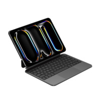 Coque de clavier magique OEM personnalisée avec connecteur intelligent Pogo Pin pour iPad 10.2/10.9/11/12.9/13 pouces, Housse à connexion directe, Vente directe usine