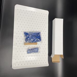 Tapis d'<span class=keywords><strong>acupuncture</strong></span> portable, tissu en maille PVC nylon, tapis de massage avec bâton de massage en bois, à faire soi-même - Product Image 5