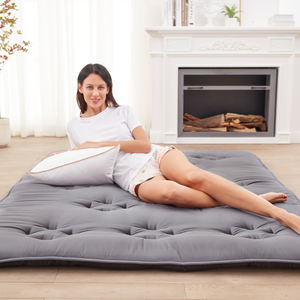 מחצלת futon מזרן foldable יפנית רצפת מזרן מתגלגל עם קו רחצה קל לחנות ונייד - Product Image 4