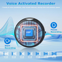 Mini enregistreur vocal USB, enregistreur audio numérique en métal, format WAV, haute qualité numérique