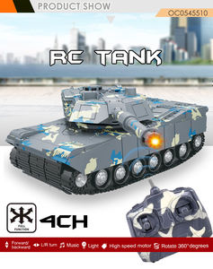 Bas <span class=keywords><strong>prix</strong></span> drôle 4CH télécommande rc modèle de réservoir militaire musique légère - Product Image 2