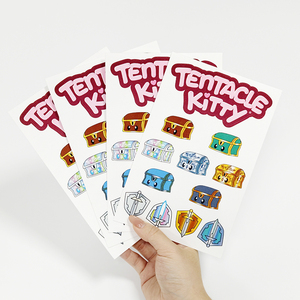 Pegatinas de PVC de Alta Calidad con Impresión Personalizada, Duraderas, Lindas, con Corte Kiss-Cut, Resistentes al Agua, con Puntos Brillantes y Holográficos, en Hoja - Product Image 2
