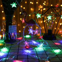 Outdoor Weihnachten weiß LED String Licht Holiday Garland Globus führte Stern String Licht Vorhang Wand Weihnachts dekoration Licht