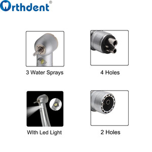 Turbina dentale penna ad alta rotazione odontoiatria manipolo LED 3 spray pulsante Standard in fibra ottica strumenti dentista stile N/K - Product Image 6