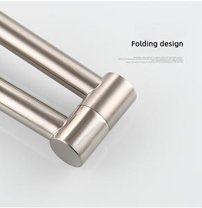 Robinet <span class=keywords><strong>mitigeur</strong></span> d'évier de cuisine pliant à montage mural <span class=keywords><strong>doré</strong></span> <span class=keywords><strong>doré</strong></span> Robinet de cuisine en cuivre flexible - Product Image 5