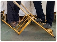 Chaises de Fête de Mariage pour Restaurant Moderne de Haute Qualité à Prix Bon Marché Chaises Chiavari Or Empilables en Métal pour Hôtel
