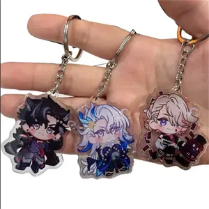 Professional Kunshan acrylic keychain Supplier Customized DIY Plastic Gift Keychain anime acrylic keychain