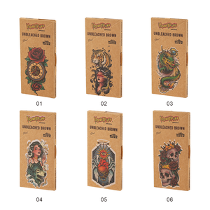 Wholesale 110mm Kingsize <b>Rolling</b> Papers with Tips – Natural Gum Smoking Paper, Square Packaging - Product Image 4