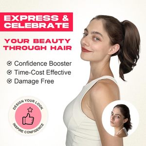 Extensions de queue de cheval à pince de 12 pouces, synthétiques, douces et naturelles, ondulées, pour ajouter longueur et volume, blond <span class=keywords><strong>doré</strong></span> avec pointes claires pour femmes - Product Image 3