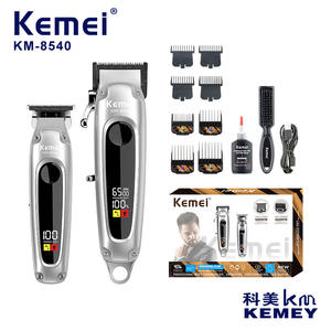 Kemei Professional <b>Hair</b> <b>Clippers</b> With Digital Display 7000-9000rpm Brushless Motor Aluminum Alloy Body USB Charging - Product Image 4
