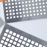 Tôle perforée décorative à trous carrés de 0,1 mm, 3 mm, 6 mm d'épaisseur, pour façade murale