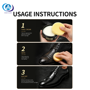 Crème Nettoyante et d'Entretien Professionnelle Daan à Action Rapide 300g <span class=keywords><strong>pour</strong></span> <span class=keywords><strong>Cuir</strong></span> Neutre avec Éponge <span class=keywords><strong>pour</strong></span> Chaussures, Sacs et Canapés - Product Image 4
