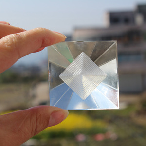 Tinh thể rõ ràng thủy tinh Ai Cập kim tự tháp chặn giấy MH-F0197 - Product Image 6