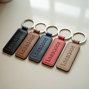 พวงกุญแจโลหะธุรกิจรักษ์โลกขายดี ของตกแต่งรถยนต์ พวงกุญแจหนังสั่งทำพิเศษ พร้อมคาราไบเนอร์ - Product Image 4