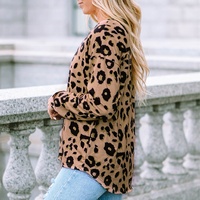 Sublimation d'animaux T-shirt ample à manches longues pour femmes Vêtements décontractés