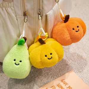 Lovely Fruit Plush Keychain Pendants Elegant Fruit Plush Keychains Functional Key Chain Adornment Gifts for Girls