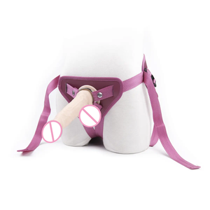 Оптовая цена: Искусственный пенис в кожаных трусиках – Секс-игрушки для лесбиянок – Сексуальное удовольствие для пар - Product Image 3