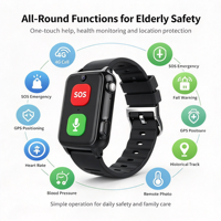 Montre connectée 4G S9 pour personnes âgées, appel d'urgence SOS, caméra intégrée, appel vidéo, GPS Beidou LBS, suivi WiFi, montre de sécurité pour personnes âgées