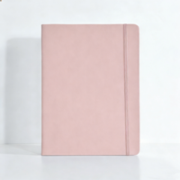 Ensemble de carnets en cuir PU multicolores personnalisés avec fermeture élastique, journal relié rigide pour le bureau, l'école et un usage personnel