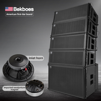 Bekboes Venta caliente buena calidad LA210 doble 8 10 pulgadas line array altavoz sistema de sonido al aire libre profesional