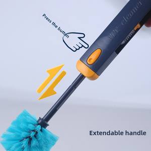 Brosse multifonctionnelle quatre-en-un pour tasses, nettoyeur de bec de bouteille et de goulot de bouilloire thermos en plastique - Product Image 4