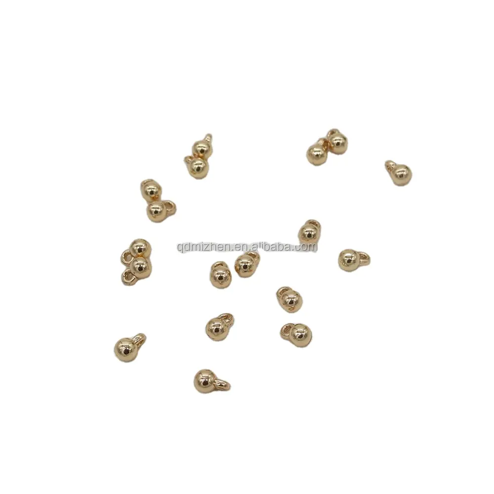 Perles CCB rondes avec boucle, 6mm, pour la fabrication de bijoux, livraison gratuite