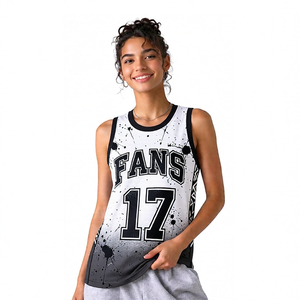 <span class=keywords><strong>Camiseta</strong></span> de Baloncesto Reversible Fanshi, Diseño Extra Largo de Dos Caras para Uso Versátil en Entrenamientos y Partidos - Product Image 1